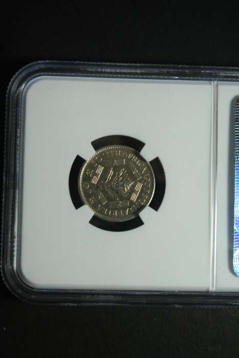 1933 6 PENCE NGC GRADED XF DETAIL
